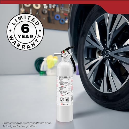 Kidde Fire Extinguisher for Vehicles, Cars, Trucks, Single-Use 10BC