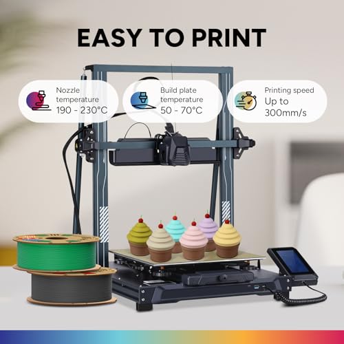 OVERTURE Matte PLA 3D Printer Filament 1.75mm, Matt Surface & Low Warping Filament 1kg Spool (2.2 lbs), Accuracy +/- 0.02 mm, Fit Most FDM Printers (Matte Green)