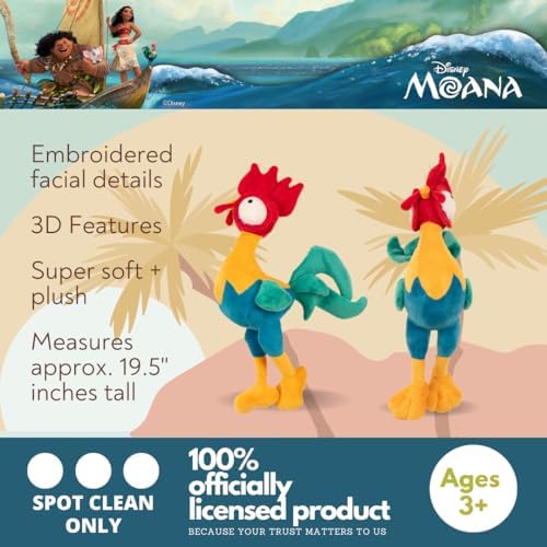 Franco Disney Princess Moana HEI HEI Bedding Super Soft Plush Cuddle Pillow Buddy, (Officially Licensed Product)