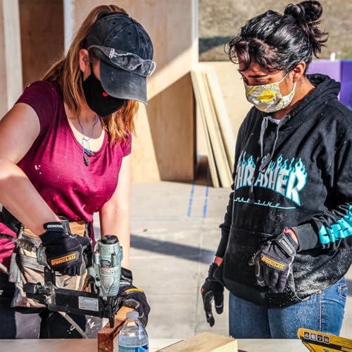 Ironclad General Utility Work Gloves GUG, All-Purpose, Performance Fit, Durable, Machine Washable (1 Pair) Black