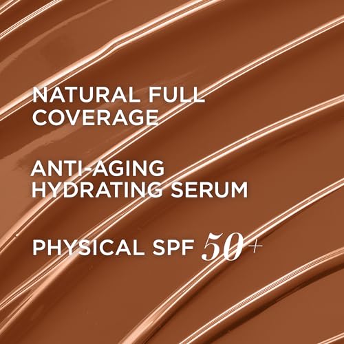 IT Cosmetics CC+ Cream - Full-Coverage Foundation With SPF 50, Color Corrector & Anti-Aging Serum, Formulated With Niacinamide & Hyaluronic Acid, Natural Finish, For All Skin Types, 1.08 fl oz