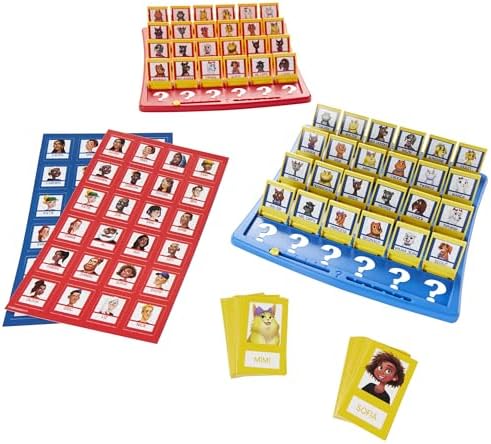 Hasbro Gaming Guess Who? Board Game, with People and Pets Cards, The Original Guessing Game for Kids, Ages 6 and Up (Amazon Exclusive)