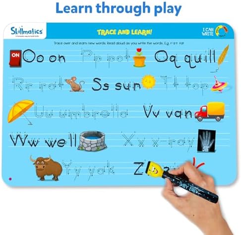 Skillmatics I Can Write - Reusable Preschool Learning Activities, Educational Toy and Game, Back to School Supplies, Gifts for Students, Kids, Toddlers Ages 3, 4, 5, 6