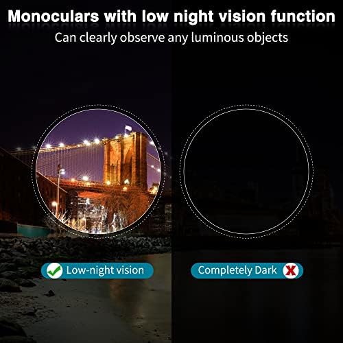 12x50 Monoculars for Adults High Powered, Monocular Compact with BAK4 Prism and FMC Lens, Clear Field of View, Monocular Telescope for Smartphone, Lightweight Monocular for Birdwatching Sports Travel