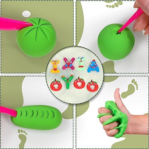 Air Dry Clay, 100 Colors Modelling Clay for Kids, Safe & Non-Toxic, DIY Model Art & Crafts Toys with Sculpting Tools, Home Party Favors, Birthday & Christmas Gifts for Ages 3-12 Boys & Girls