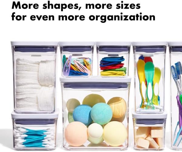 OXO Good Grips POP Container - Airtight Food Storage - Big Square Short 2.8 Qt Ideal for 5 lbs of sugar, cookies or crackers