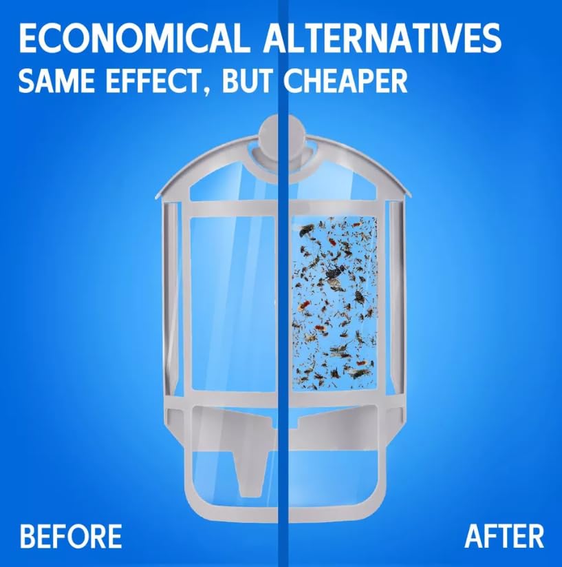 Zevo Flying Insect Trap Refill Cartridges | Catches Flying Insects Permanently with Trap + Lock Technology - 4 Refill Cartridges