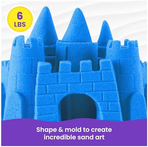 Kinetic Sand, 6lbs Mega Mixin’ Bag with Red, Yellow & Blue Play Sand, Sensory Toys for Kids & Classroom, Back to School Teacher Must Haves (Packaging May Vary)