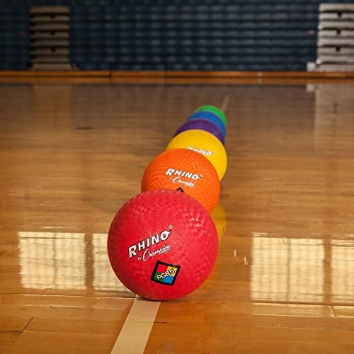 Champion Sports Playground Balls – Single Balls & Sets, Multiple Colors, Durable Nylon-Wound Construction for Kickball & Indoor/Outdoor Play