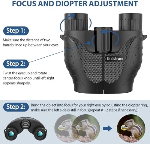 Binoculars 15x25 for Adults,Waterproof Durable & Clear Binoculars with Low Light Night Vision for Sightseeing,Concerts and Bird Watching