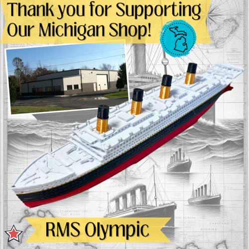 Olympic Bath Boat And Pool Toy By TitanicToyCo, RMS Titanic Toys For Kids, Historically Accurate Titanic Toy, Titanic Ship, Titanic Cake Topper, Titanic Figurine, Titanic Boat (RMS Olympic)