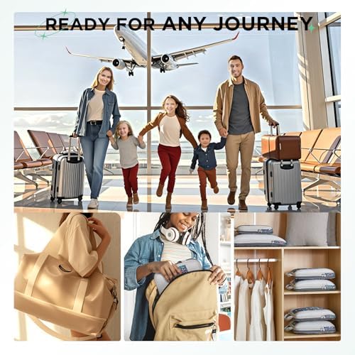 10 Set Compression Packing Cubes for Travel Essentials,Compressible Expandable Packing Cubes for Suitcase,OlarHike Luggage Organizer Bags,Handy Helper for Organizing Clothes(Dark Blue Floral)