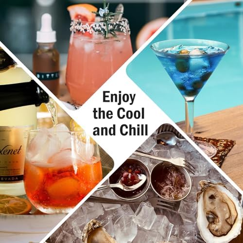 Ice Cube Trays with Lid and Bin, Ice trays for Freezer - Easy to Release Silicone Ice cube mold, Stackable Reusable Plastic Ice Molds for Cocktails, Whiskey, Drinks and Iced Coffee, BPA-Free