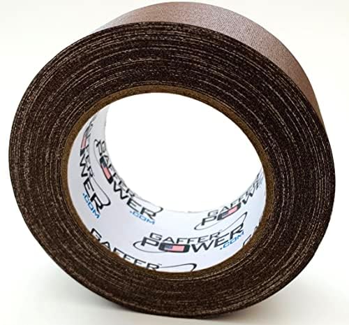 Gaffer Power Real Professional Grade Gaffer Tape USA Made | No Residue | Non Reflective | Multipurpose| Durable & Versatile | Weather Resistant | Heavy-Duty | Securing | Brown, 2 in X 30 Yds