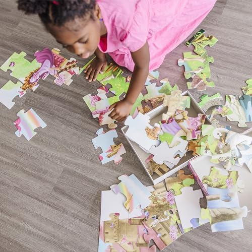 Melissa & Doug Fairy Tale Castle Jumbo Jigsaw Floor Puzzle (48 pcs, 2 x 3 feet) - FSC Certified