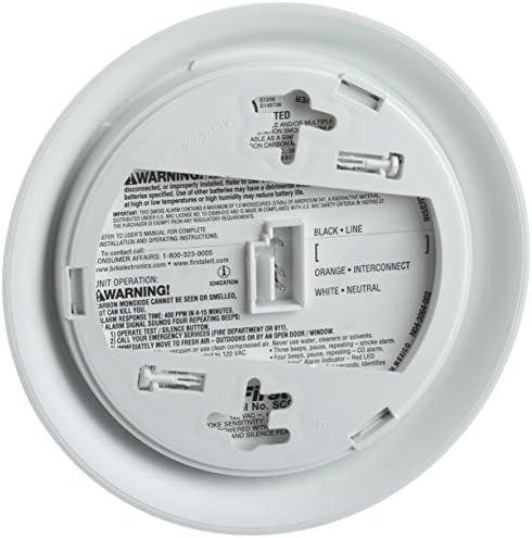 First Alert BRK SC-9120B Hardwired Smoke and Carbon Monoxide (CO) Detector with Battery Backup