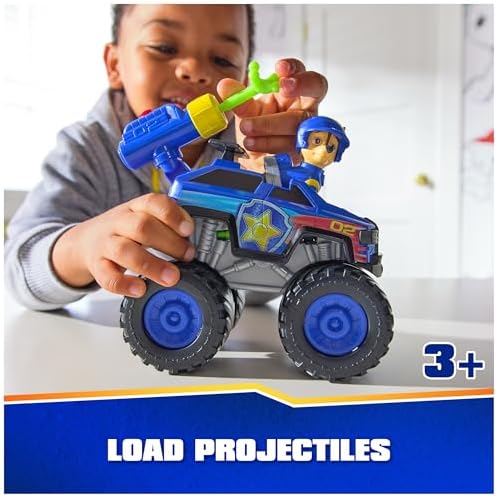 Paw Patrol: Rescue Wheels Chase’s Cruiser, Toy Truck with Projectile Launcher and Collectible Action Figure, Kids Toys for Boys & Girls Ages 3 and up