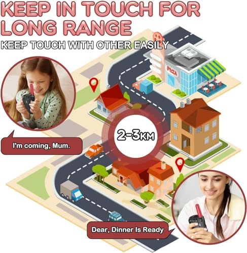 Selieve Outdoor Toys for Kids Ages 4-8, Walkie Talkies for Kids Long Distance 22 Channels 2 Way Radio Interactive Toys Birthday Gifts for 3-12 for Girls and Boys