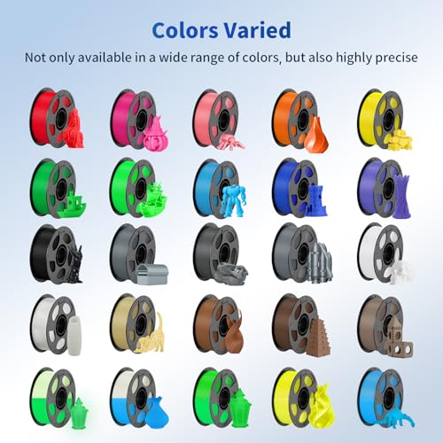 ANYCUBIC PLA Filament 1.75mm Bundle, 3D Printer Filament 1.75mm Dimensional Accuracy +/- 0.02mm, 1KG Spool (2.2 lbs), 6KG Gray
