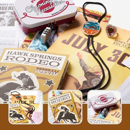 Hunt A Killer: R.I.P at The Rodeo, Solve The Murder of a Rodeo Clown, Mystery Box Game for True Crime Fans, Murder Mystery Game for Adults, Play Detective at Home, Designed for 1+ Players Ages 14+