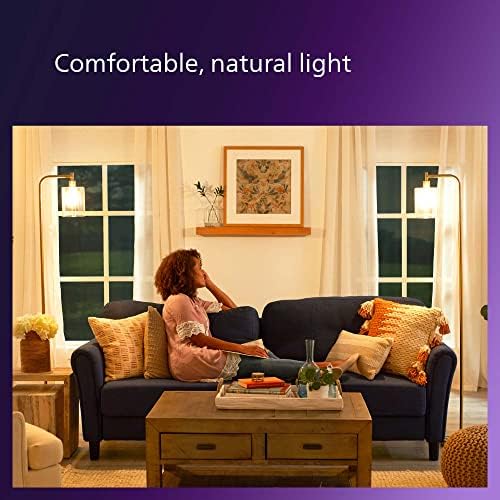 Philips LED 60W A19 8-Pack Ultra Definition (2700K) 800 Lumen (8W = 60W) Dimmable Frosted Flicker-Free Light Bulbs