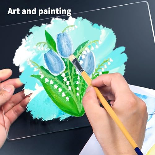 Art3d 5-Pack of 29Γ59" PET/Plexiglass Sheets, Transparent Clear Flexible Plastic Sheet Panels for Craft, Picture Frames, Sign Blank, DIY Display Project