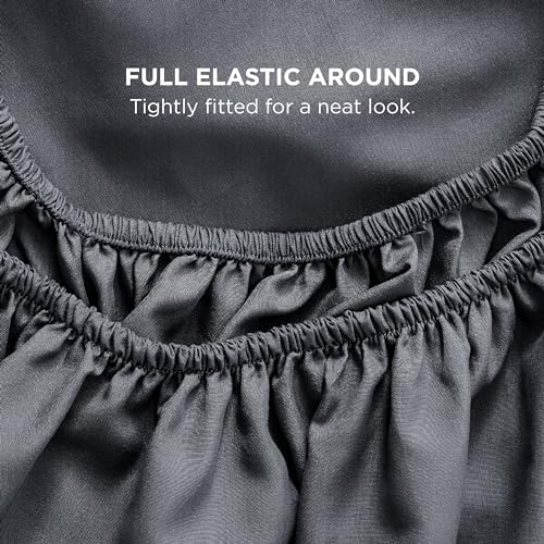 Bedsure Twin XL Sheet Sets Dorm Bedding - 3 Pieces Soft Extra Long Twin Sheets, Hotel Luxury, Easy Care Microfiber for Women, Men, Dark Grey