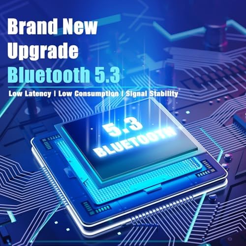 BERIBES Bluetooth Headphones Over Ear, 65H Playtime and 6 EQ Music Modes Wireless Headphones with Microphone, HiFi Stereo Foldable Lightweight Headsets, Deep Bass for Home Office Cellphone PC Ect.