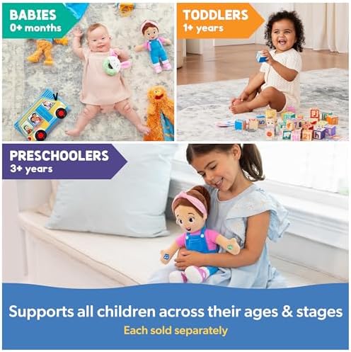 Ms. Rachel Speak & Sing Doll 16” Tall Interactive Toy with 4 Songs & 16+ Phrases, Toddler Toys for Girls & Boys Ages 6 Months to 3+ Years