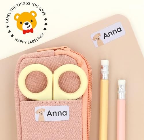 โ Personalized Name Labels for Kids (120) โ Waterproof & Durable Stickers for Clothing, School & Daycare Items - Animals