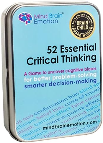 52 Essential Critical Thinking: Smart Flash Cards to Uncover Implicit Biases, Detect Cognitive Biases in Social Media, AI, Writing, Speech, Debate, for Teens & Adults - by Harvard Educator