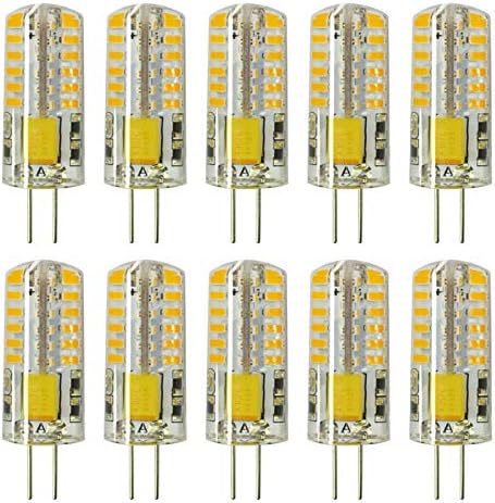 RAYHOO 10pcs G4 LED Bulbs JC Bi-Pin Base Light Bulbs 3W AC/DC 12V 20W-30W T3 Halogen Bulb Replacement Landscape Bulbs(Warm White 3000K)