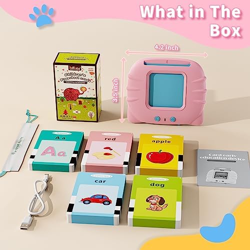 Toddler Toys Talking Flash Cards for 1 2 3 4 5 6 Year Old Boys and Girls, Autism Sensory Toys for Autistic Children, Learning Educational Montessori Speech Therapy 248 Sight Words Kids Gifts