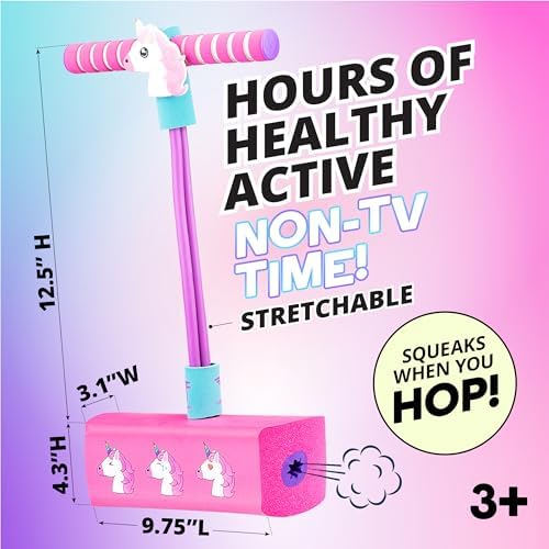 Flybar My First Foam Pogo Jumper for Kids Fun and Safe Pogo Stick for Toddlers, Durable Foam and Bungee Jumper for Ages 3 and up, Supports up to 250lbs