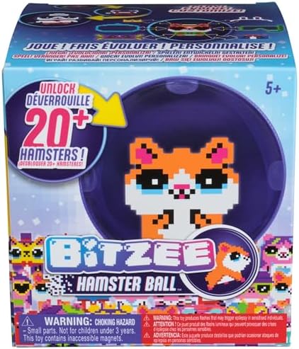 Hamster Ball Interactive Toy with Over 20 Hamsters Inside, Rolls & Reacts to Touch, Digital Pet Kids Toys for Girls & Boys Ages 5 and up