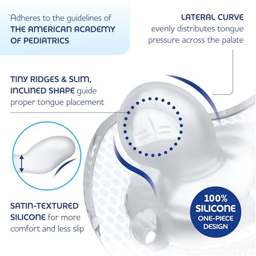 Chicco PhysioForma Luxe Silicone One Piece Pacifier for Babies Aged 0-6m | Fashion Textured Shield | BPA & Latex Free | Reusable Sterilizing Case | Multicolor, 4pk