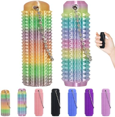 Little Ouchies Fidget Toys,Pain Stim Fidget Toy Reduce Stress for Adults,Anxiety Relief Pain Stim,Spiky Fidget Keychain for Anxiety and Stress Reduction,Novelty Gifts for Friends 4PCS