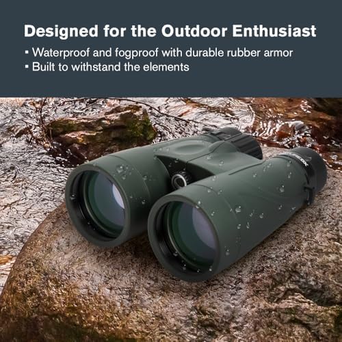 Celestron - Nature DX 12x56 Binoculars – Powerful and Bright for Long-Range Viewing – 56mm Objective Lenses – 12x Magnification – Fully Multi-Coated – Waterproof and Fogproof – Tripod Adaptable