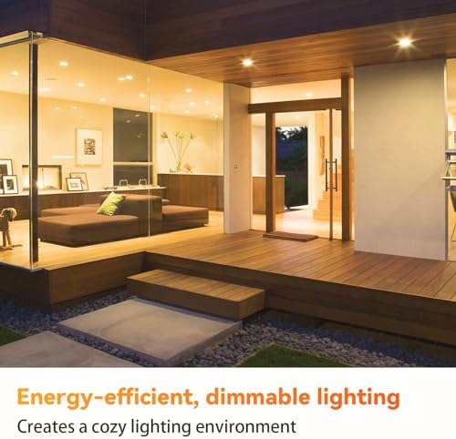 TJOY 12 Pack BR30 Flood Light Bulb Indoor, 65W Equivalent Dimmable Led Recessed Lights Bulb, 2700K Soft Warm White, E26 Base Bulbs for Kitchen Ceiling, Recessed Can, Replacement Incandescent, 9W,800LM