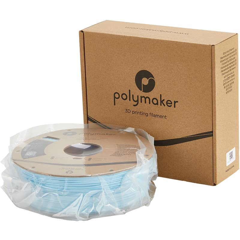Polymaker PLA PRO Filament 1.75mm 1kg, Tough & High Rigidity Light Blue 3D Printing Filament, PolyLite PLA PRO 3D Printer Filament 1.75mm, Print with Most 3D Printers