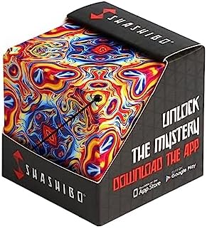 Shashibo Shape Shifting Box - STEM Magnetic Fidget Cube That Transforms Into Over 70 Shapes, Download Fun in Motion Toys Mobile App (Spaced Out)
