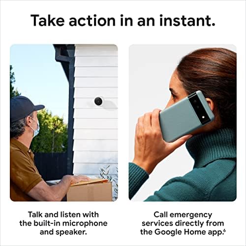 Google Nest Cam Outdoor or Indoor, Battery - 2nd Generation - 2 Count (Pack of 1) (Renewed)