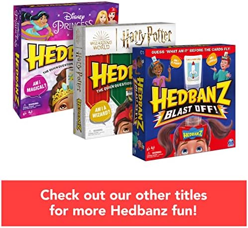 Spin Master Games Hedbanz Blast Off! Guessing Game with 25 Bonus Cards, Family Game Night for Kids and Families Ages 6 and up (Amazon Exclusive)