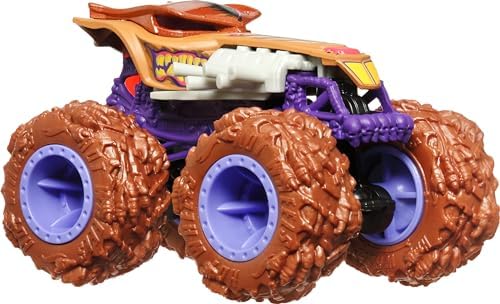 Hot Wheels Monster Trucks, 1:64 Scale Toy Monster Trucks, Set of 4, Giant Wheels, Favorite Characters and Cool Designs