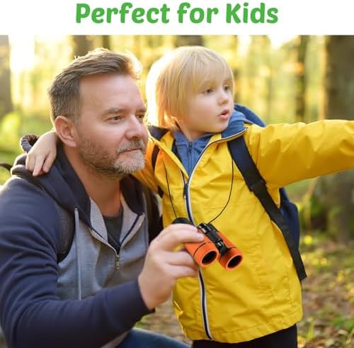 Yunsailing 9 Pack Kid Binoculars Shockproof Mini Compact Binoculars Gifts for 3-12 Years Boys Girls Folding Small Telescope for Kids Bird Watching Camping Outdoor Play, 9 Colors (Multicolored)
