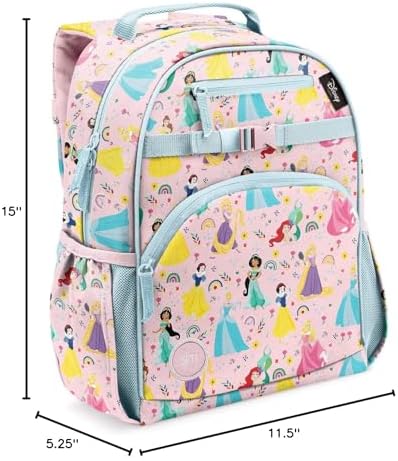 Simple Modern Medium Disney Toddler Backpack for School Girls and Boys | Kindergarten Elementary Kids Backpack | Fletcher Collection | Kids - 15" tall | Princess Rainbows