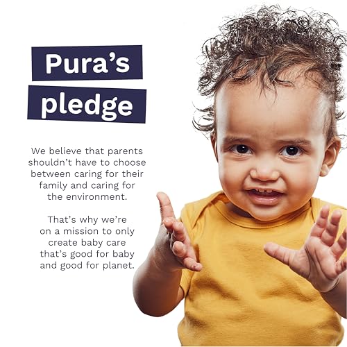 Pura Hypoallergenic Diaper Pants Size 5 (27-38 lbs) Overnight, up to 12 Hours Leak Protection, Suitable for Sensitive Skin, Totally Chlorine Free, Soft Organic Cotton, 3 packs of 19 (57 Pull Up Pants)