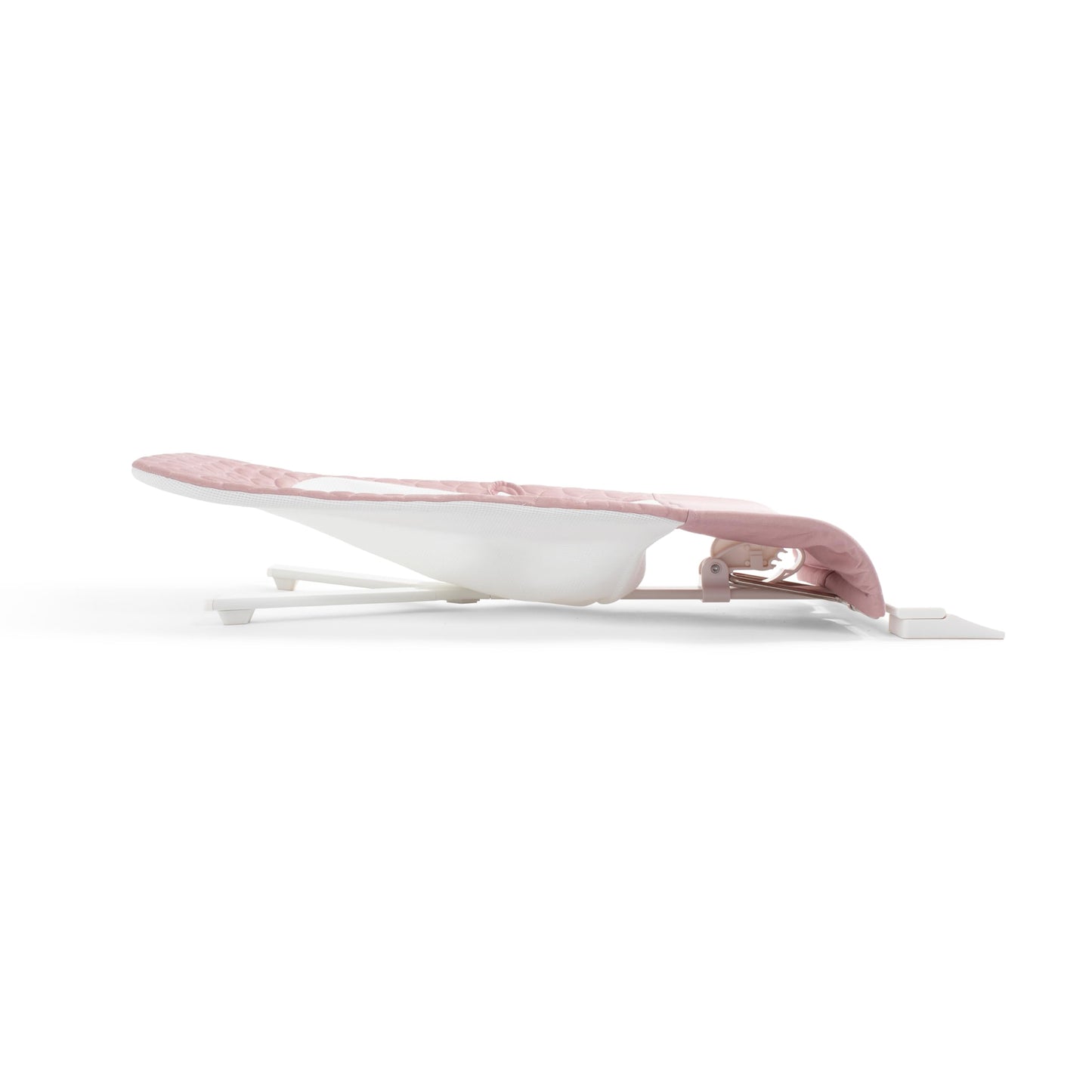 Baby Delight Alpine Deluxe Portable Baby Bouncer | Infant | 0-6 Months | 100% GOTS Certified Organic Cotton Fabric | Organic Rose
