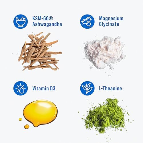 Supercalm Drink Mix - Ashwagandha KSM 66, Magnesium Glycinate & L-Theanine Supplement - Ashwagandha Root Extract - Focus and Relaxation Support (20 Travel Packets) - Orange Creamsicle