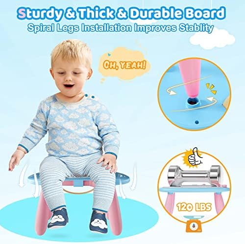 Kikidex Toddlers Toys Age 1-3, Magnetic Drawing Board, Toddler Girl Toys for 1-2 Year Old, Doodle Board Pad Learning and Educational Toys for 1 2 3 Year Old Baby Kids Birthday Gift (Mint Blue)